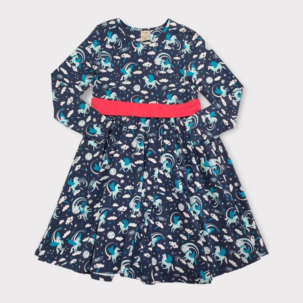 Frugi 9/10 Twilight Pegasus Party Skater Dress